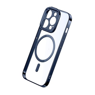Чохол Iphone 14 Pro Max загартоване скло MagSafe Baseus Glitter Magnetic ARMC010703 3755 фото